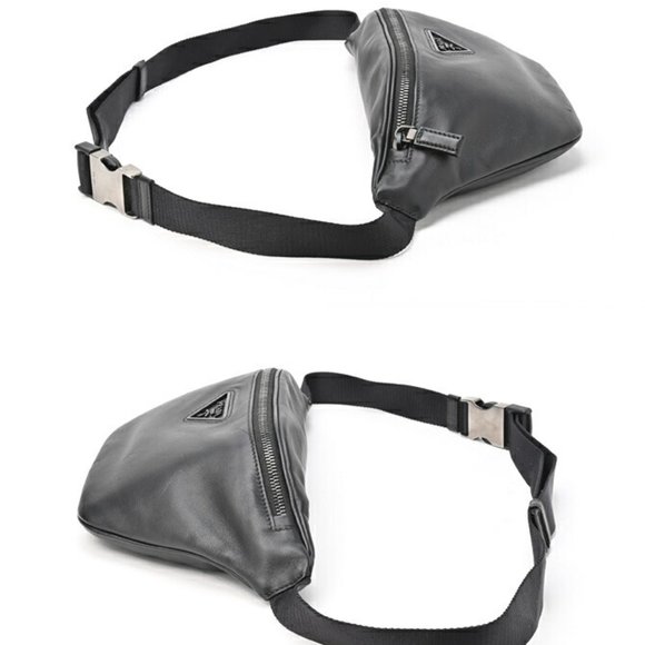 PRADA Body Bag Belt 2VL033 Leather Black S-155468 - Picture 3 of 10